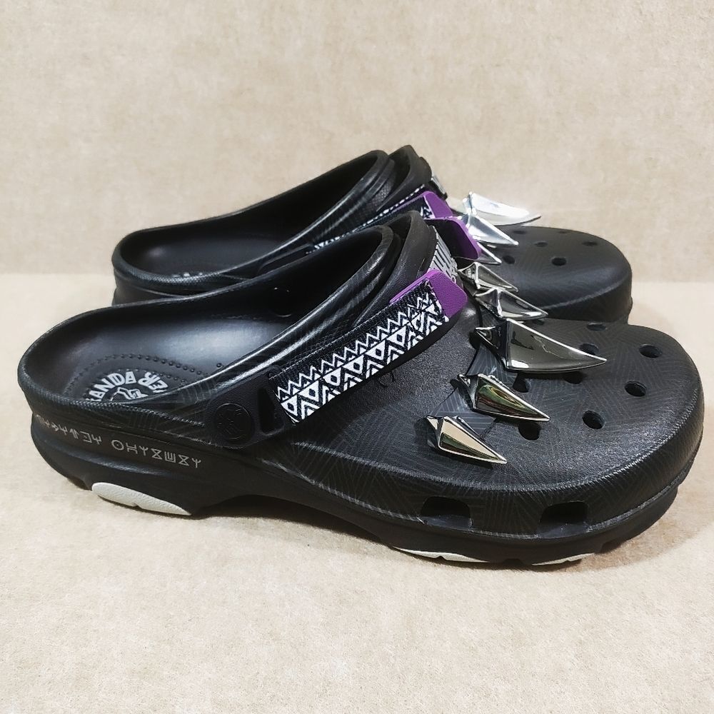 Crocs Marvel Black Panther Wakanda Forever Clogs Men Women - Picture 2 of 4